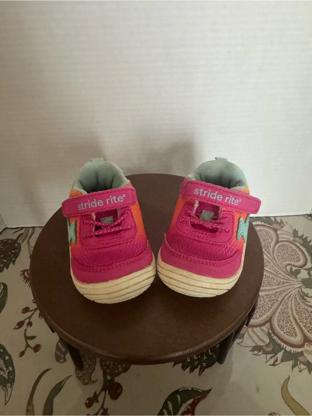 Stride Rite Pink and Mint Toddler Sneakers